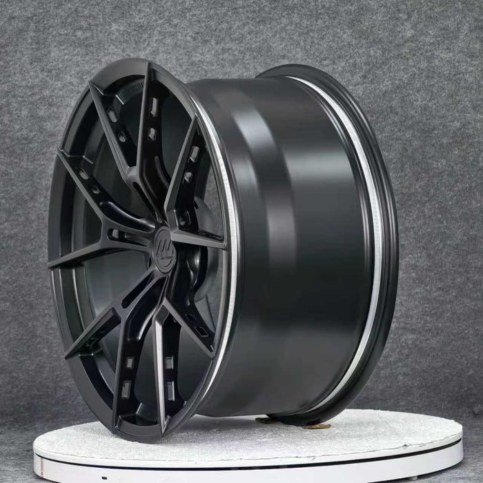 AWS for Tesla Model 3/Y 19x9.5 Inch +30 Offset Forged Wheels Satin Black