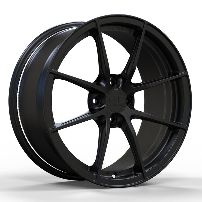 AWX for Mazda MX-5 17x8.0 Inch +42 Offset Forged Wheels Satin Black