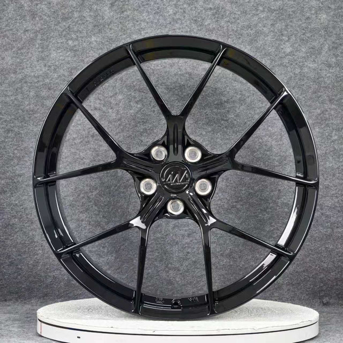AWS for Tesla Model S/X 20x10.5 Inch +33 Offset Forged Wheels Gloss Black