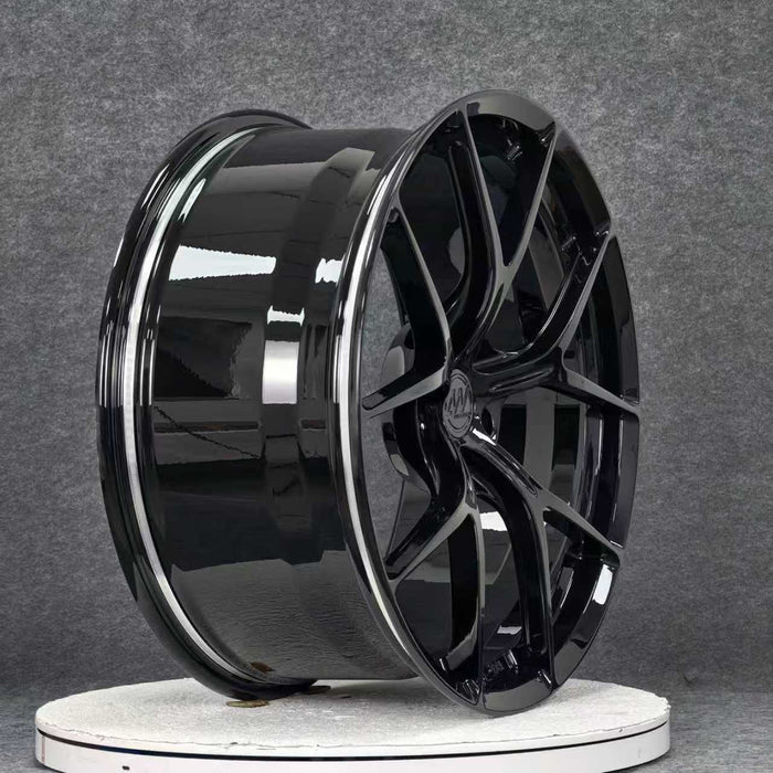 AWS for Tesla Model S/X 20x10.5 Inch +33 Offset Forged Wheels Gloss Black