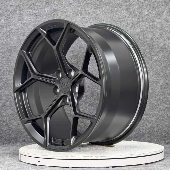 AW14 for Tesla Model 3/Y 18x8.5 Inch +35 Offset Forged Wheels Satin Black