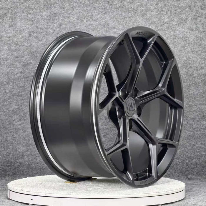 AW14 for Tesla Model 3/Y 18x8.5 Inch +35 Offset Forged Wheels Satin Black