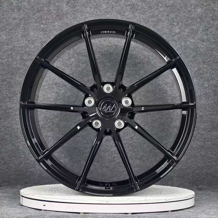 AWX for Porsche Panamera (997) 21x10 Inch +67 Offset Forged Wheels Gloss Black