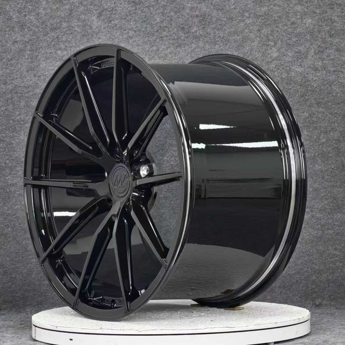 AWX for Porsche Panamera (997) 21x10 Inch +67 Offset Forged Wheels Gloss Black