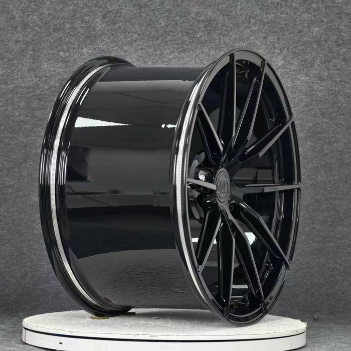 AWX for Porsche Panamera (997) 21x10 Inch +67 Offset Forged Wheels Gloss Black