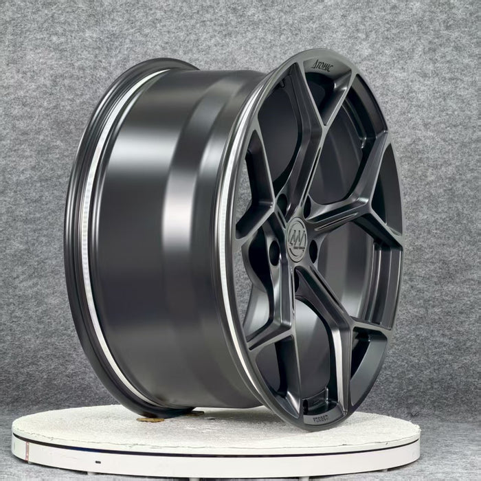 AW14 for Tesla Model S/X 20x9.5 Inch +35 Offset Forged Wheels Satin Black