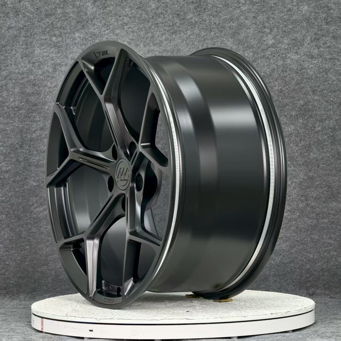 AW14 for Tesla Model S/X 20x9.5 Inch +35 Offset Forged Wheels Satin Black