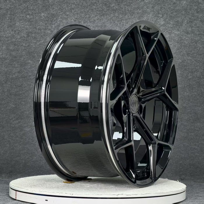 AW14 for Tesla Model S/X 20x9.5 Inch +35 Offset Forged Wheels Gloss Black