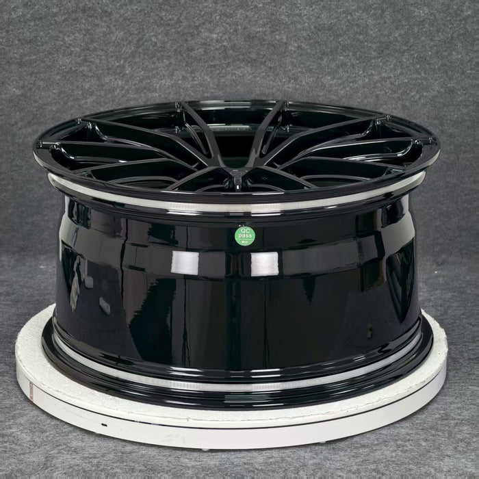 AWX for Mercedes AMG GT R 20x10 Inch +48 Offset Forged Wheels Gloss Black