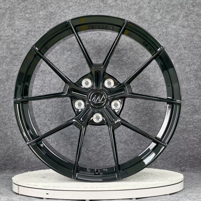 AWS for BMW M5 20x10.5 Inch +22 Offset Forged Wheels Gloss Black