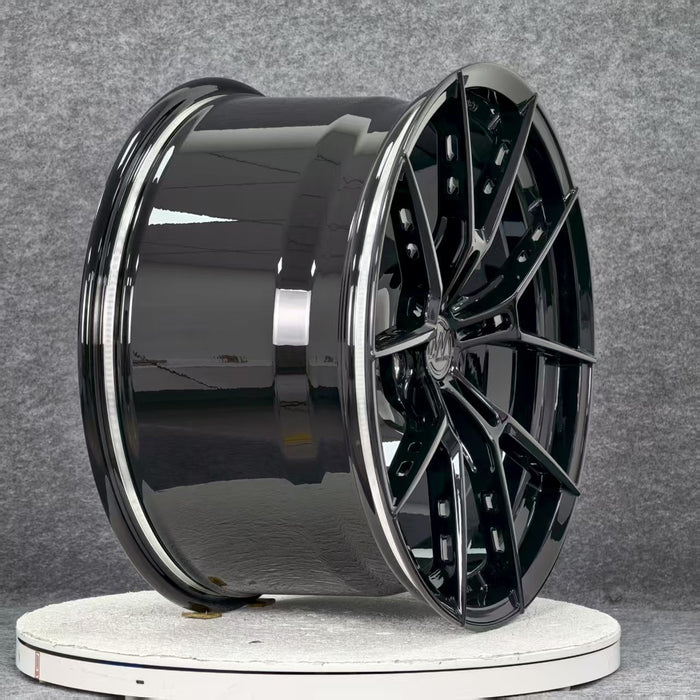 AWS for BMW M5 20x10.5 Inch +22 Offset Forged Wheels Gloss Black