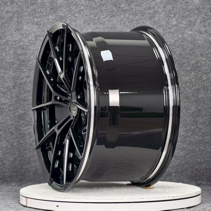 AWS for BMW M5 20x10.5 Inch +22 Offset Forged Wheels Gloss Black