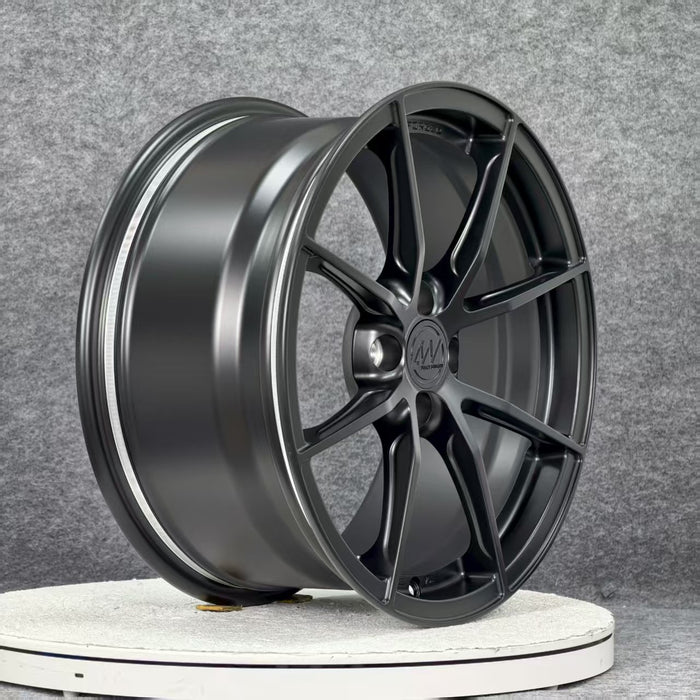 AWX for Mazda MX-5 17x8.0 Inch +42 Offset Forged Wheels Satin Black