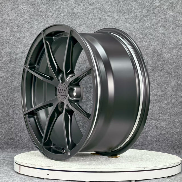 AWX for Mazda MX-5 17x8.0 Inch +42 Offset Forged Wheels Satin Black