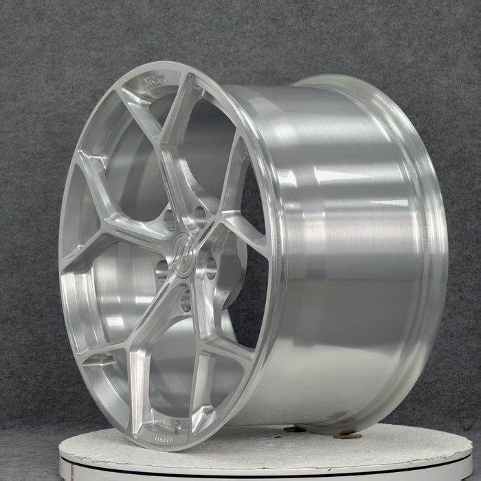 AW14 for Porsche Taycan 20x11 inch +50 Offset Forged Wheels Brushed Silver