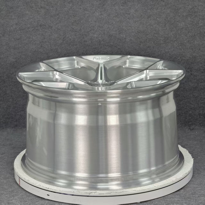 AW14 for Porsche Taycan 20x11 inch +50 Offset Forged Wheels Brushed Silver