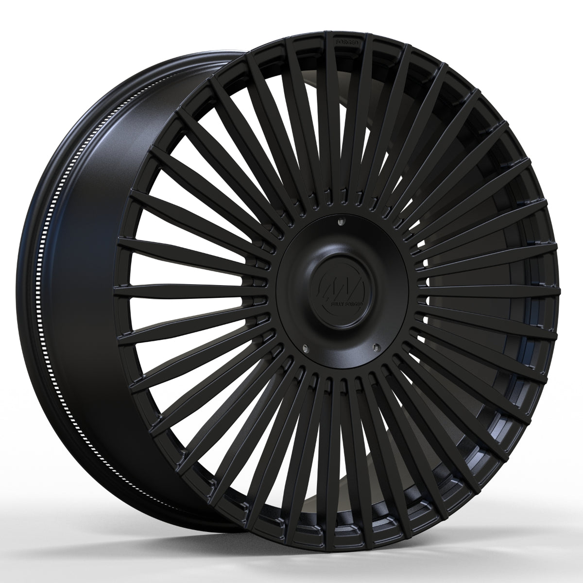 AWX2 for Tesla Cybertruck 22x9.5 Inch +45 Offset Forged Wheels Satin Black