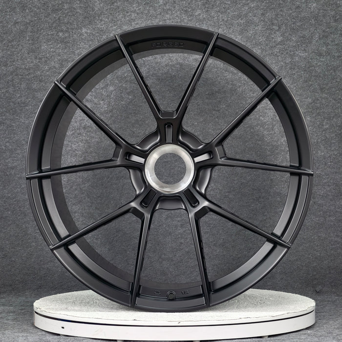AWS for Porsche 911 (992) 20x9.5 Inch +37 Offset Forged Wheels Satin Black