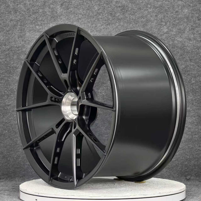 AWS for Porsche 911 (992) 20x9.5 Inch +37 Offset Forged Wheels Satin Black
