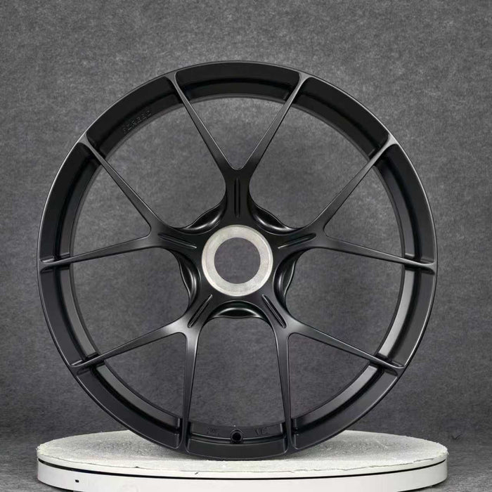AWZZ for Porsche 911 (992) 21x12 Inch +60 Offset Forged Wheels Satin Black