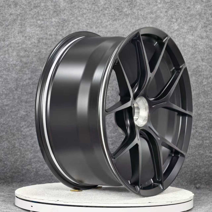 AWZZ for Porsche 911 (992) 21x12 Inch +60 Offset Forged Wheels Satin Black