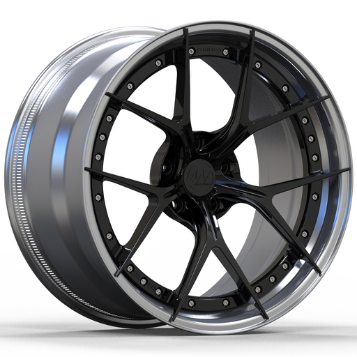 AWZX for Tesla Model S/X 20x10.5 Inch +33 Offset Forged Wheels Polished & Gloss Black