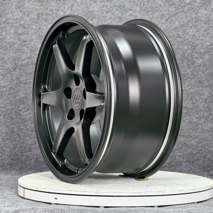 AWJ6 for Tesla Model 3/Y 18x8.5 Inch +35 Offset Forged Wheels Satin Black