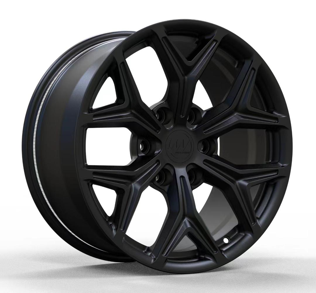 AWZ2 for Tesla Cybertruck 18x9.0 Inch +40 Offset Forged Wheels Satin Black
