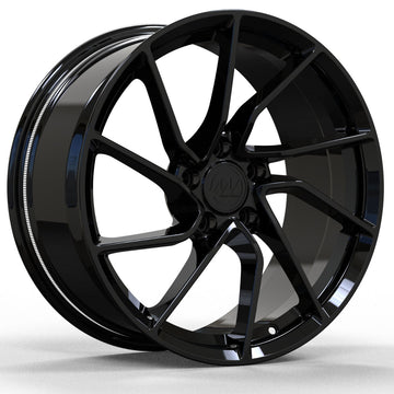 AW17 for Tesla Model 3/Y 18x8.5 Inch +35 Offset Forged Wheels Gloss Black