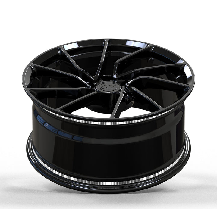 AW17 for Tesla Model 3/Y 18x8.5 Inch +35 Offset Forged Wheels Gloss Black
