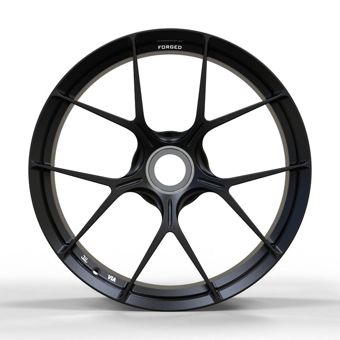 AWZZ for Porsche 911 (992) 21x12 Inch +60 Offset Forged Wheels Satin Black