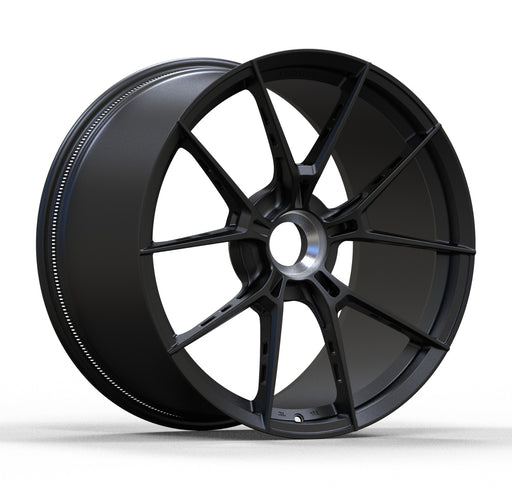 AWS for Porsche 911 (992) 20x9.5 Inch +37 Offset Forged Wheels Satin Black