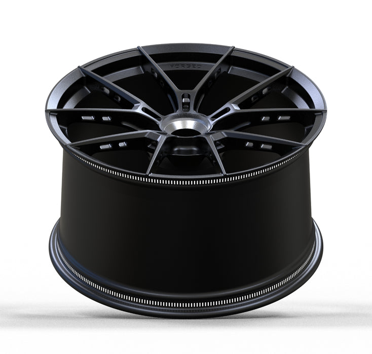 AWS for Porsche 911 (992) 21x12 Inch +60 Offset Forged Wheels Satin Black