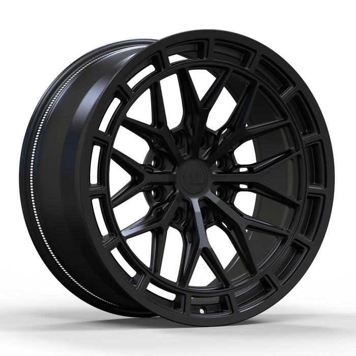 AW09 for Hummer EV 22x10 Inch +18 Offset Forged Wheels Satin Black