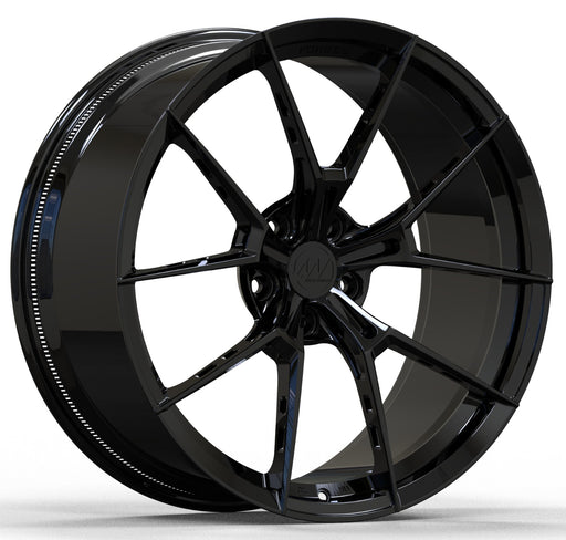AWS for Tesla Model S/X 20x9.5 Inch +28 Offset Forged Wheels Gloss Black