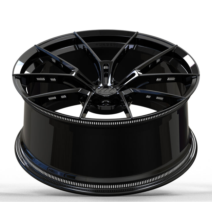 AWS for Tesla Model S/X 21x9.5 Inch +28 Offset Forged Wheels Gloss Black