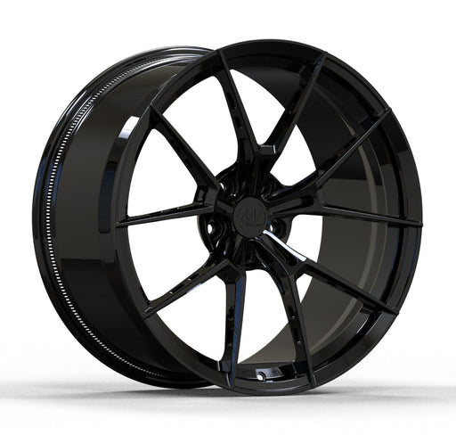 AWS for Tesla Model S/X 20x10.5 Inch +33 Offset Forged Wheels Gloss Black