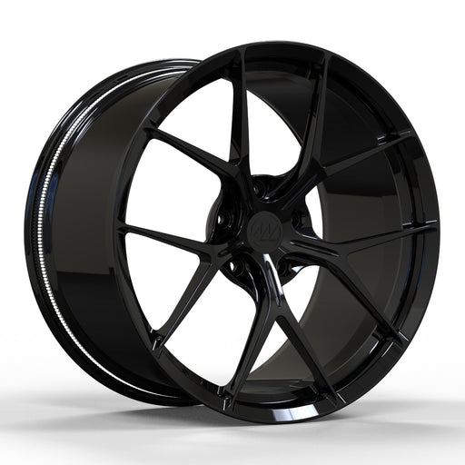 AWZZ for Porsche Taycan 20x11 Inch +50 Offset Forged Wheels Gloss Black