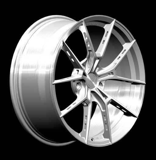 AWS for Posche Taycan 20x11 Inch +50 Offset Forged Wheels Brushed Silver