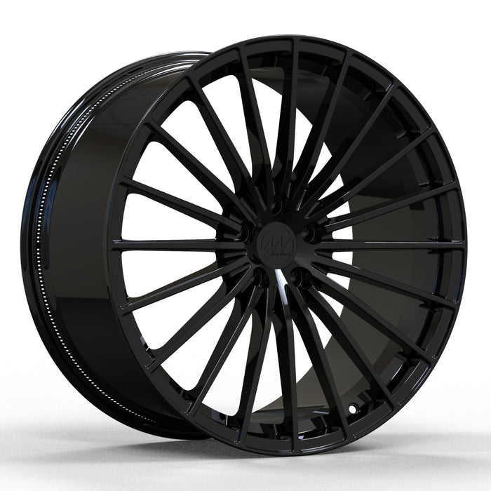AWX1 for Mercedes AMG S63 21x10 Inch +44 Offset Forged Wheels Gloss Black