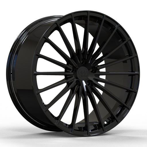 AWX1 for Mercedes AMG S63 21x9 Inch +30 Offset Forged Wheels Gloss Black