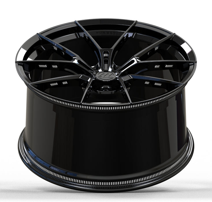AWS for Porsche 911 (992) 21x11.5 Inch +57 Offset Forged Wheels Gloss Black