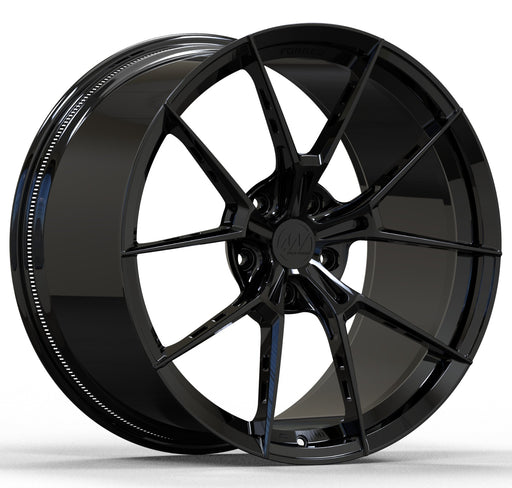 AWS for Porsche 911 (992) 21x11.5 Inch +57 Offset Forged Wheels Gloss Black