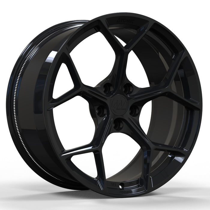 AW14 for Tesla Model S/X 20x9.5 Inch +35 Offset Forged Wheels Gloss Black