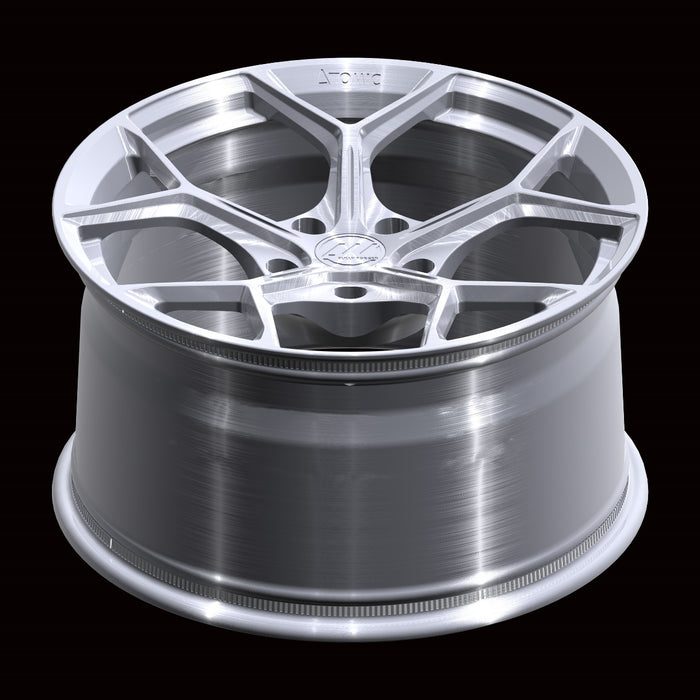 AW14 for Porsche Taycan 20x11 inch +50 Offset Forged Wheels Brushed Silver