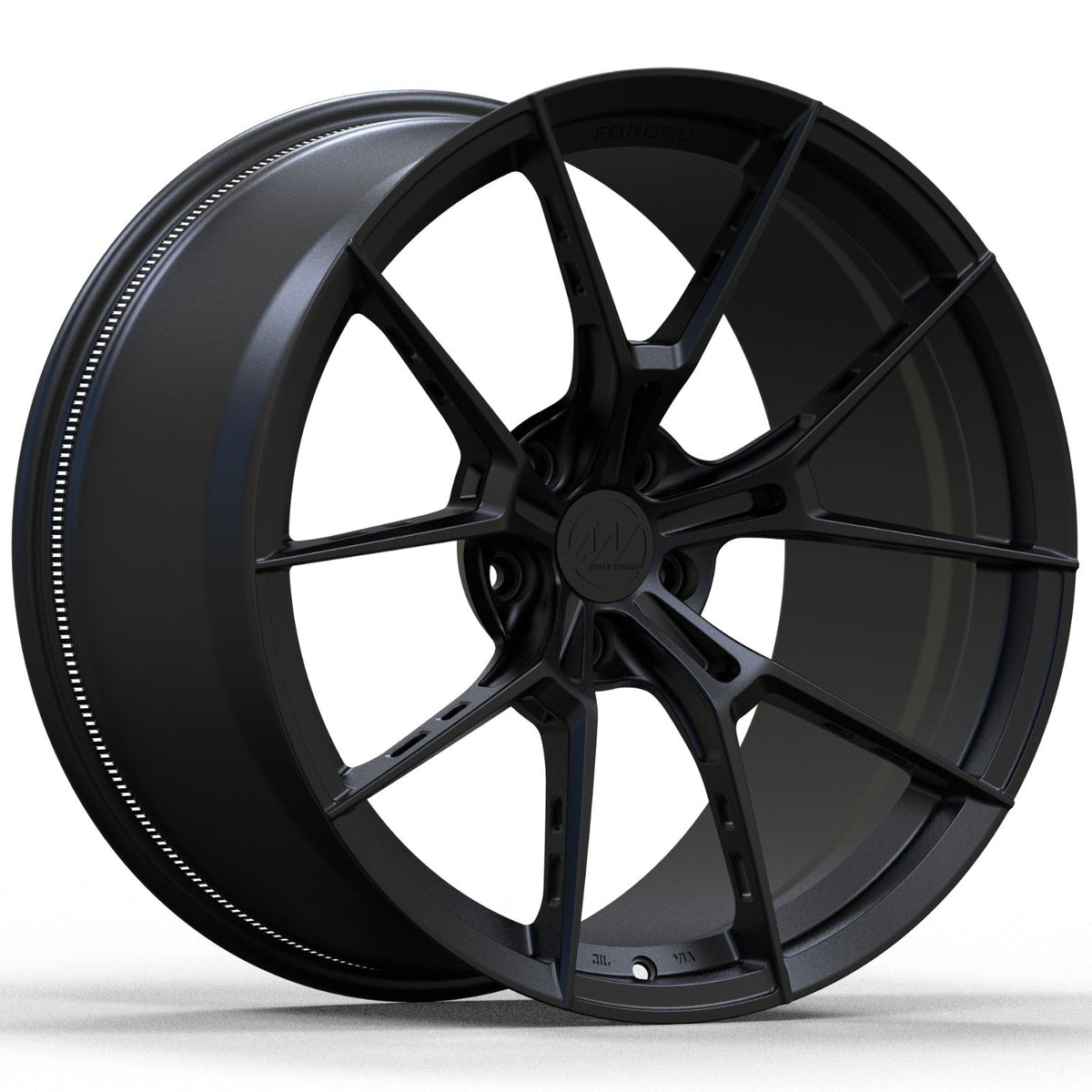 AWS for Tesla Model 3/Y 18x8.5 Inch +30 Offset Forged Wheels Satin Black