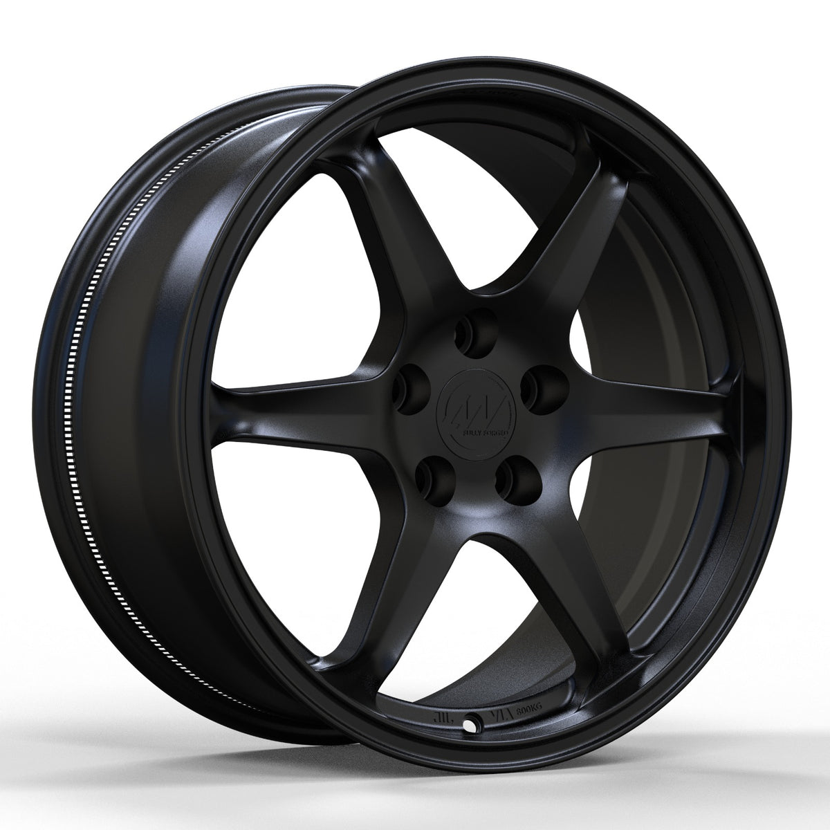 AWJ6 for Tesla Model 3/Y 18x8.5 Inch +35 Offset Forged Wheels Satin Black