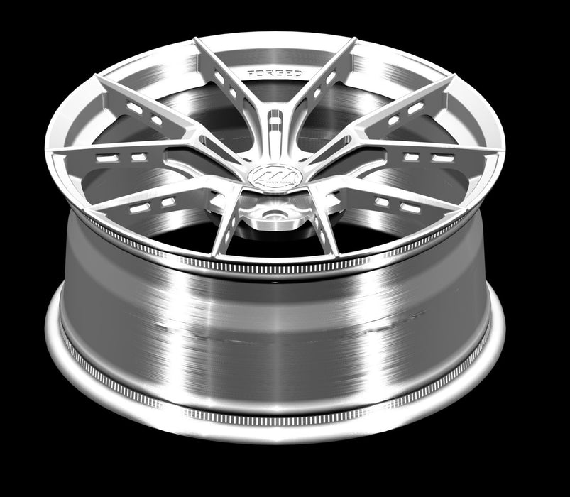 AWS for Posche Taycan 20x9.0 Inch +42 Offset Forged Wheels Brushed Silver
