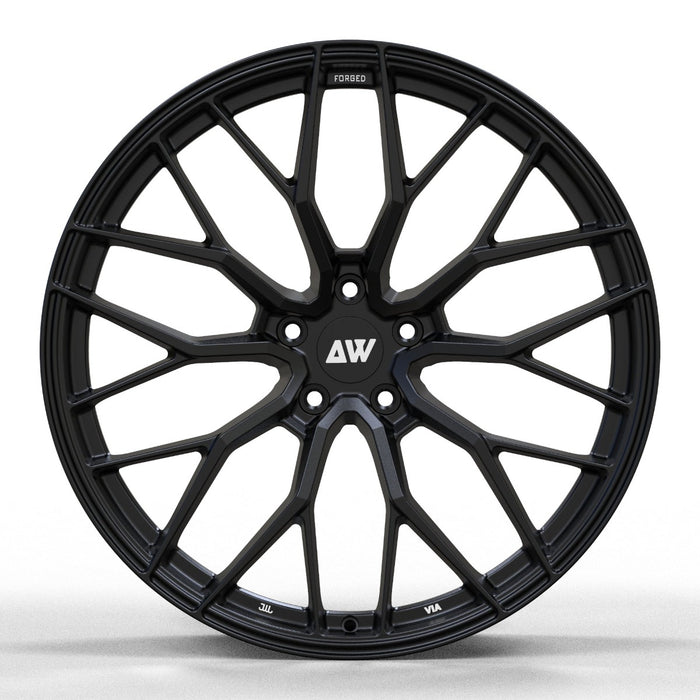 AW11 for Tesla Model X 22x9.0" front Satin Black