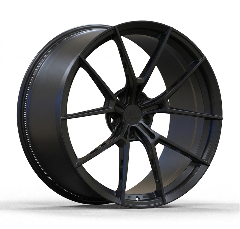 AWS Forged Wheels for Tesla Model S/X - 22" / 11.0" +38 / Satin Black